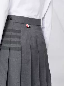 Thom Browne 4-Bar pleated mini skirt