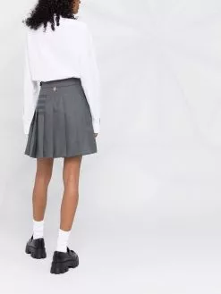Thom Browne 4-Bar pleated mini skirt