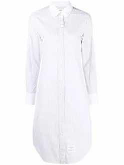 Thom Browne long-sleeved striped shirtdress