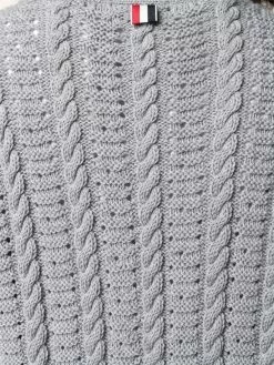 Thom Browne cable-knit cardi-coat
