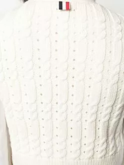 Thom Browne cable knit vest top