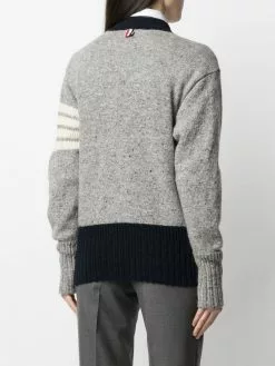 Thom Browne 4 Bar stripe knitted cardigan cardigans of women 8 Thom Browne 4-Bar stripe knitted cardigan
