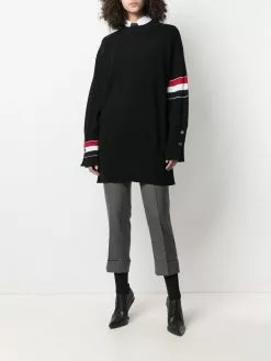 Thom Browne RWB stripe oversized jumper