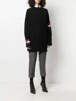 Thom Browne RWB stripe oversized jumper