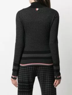 Thom Browne houndstooth-jacquard jumper