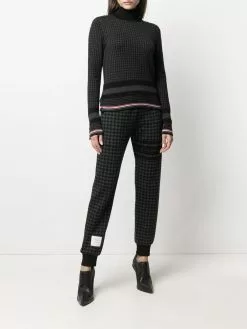 Thom Browne houndstooth-jacquard jumper