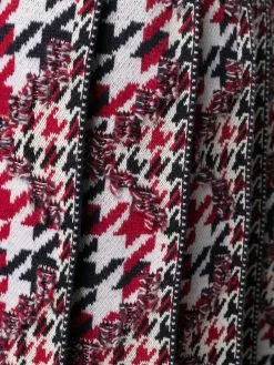 Thom Browne houndstooth-jacquard pleated skirt