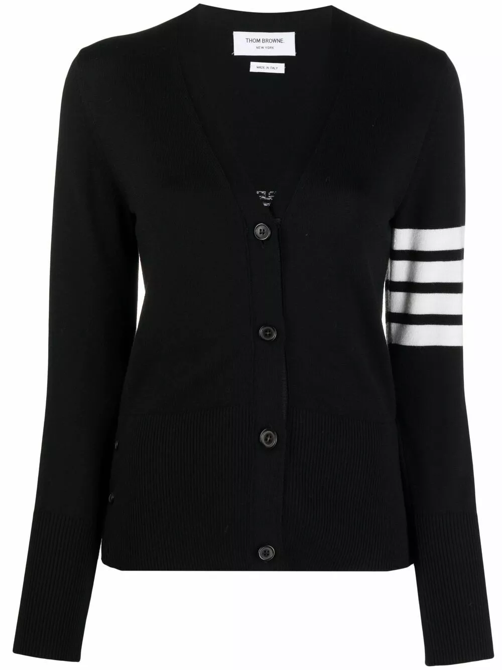 Thom Browne 4 Bar stripe printed cardigan cardigans of women 1 Thom Browne 4-Bar stripe printed cardigan