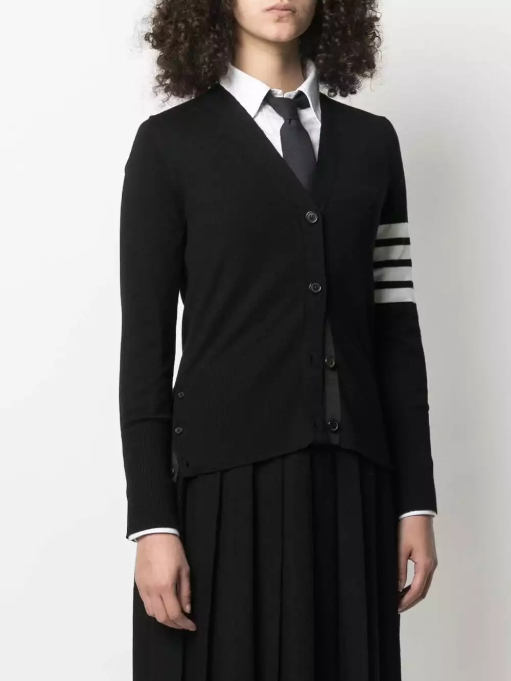 Thom Browne 4 Bar stripe printed cardigan cardigans of women 3 Thom Browne 4-Bar stripe printed cardigan