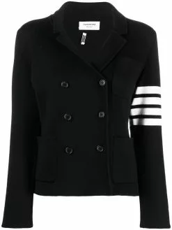 Thom Browne 4-Bar stripe knitted blazer