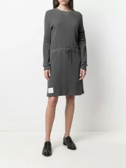 Thom Browne waffle-knit knee-length dress