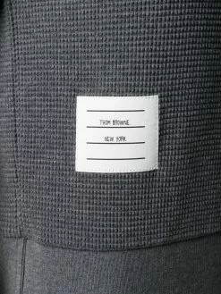 Thom Browne waffle-knit polo top