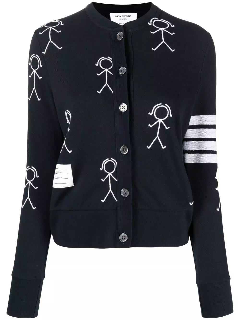 Thom Browne Mrs. Thom icon cardigan cardigans of women 1 Thom Browne Mrs. Thom icon cardigan