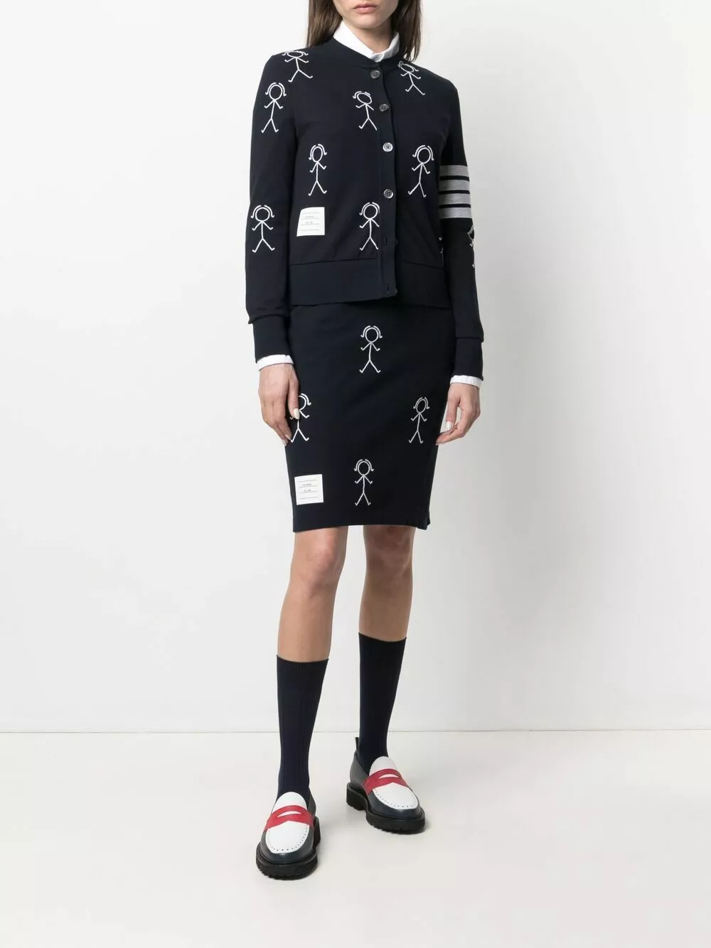 Thom Browne Mrs. Thom icon cardigan cardigans of women 2 Thom Browne Mrs. Thom icon cardigan