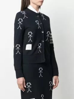 Thom Browne Mrs. Thom icon cardigan cardigans of women 7 Thom Browne Mrs. Thom icon cardigan