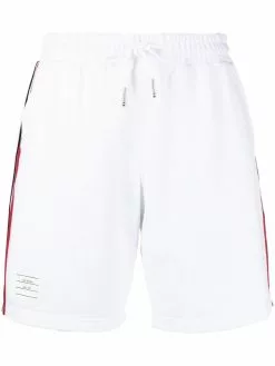 Thom Browne RWB-stripe track shorts