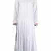 Thom Browne pinstriped pleated shirt dress