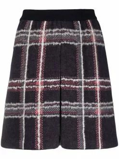 Thom Browne checked high-waisted skirt