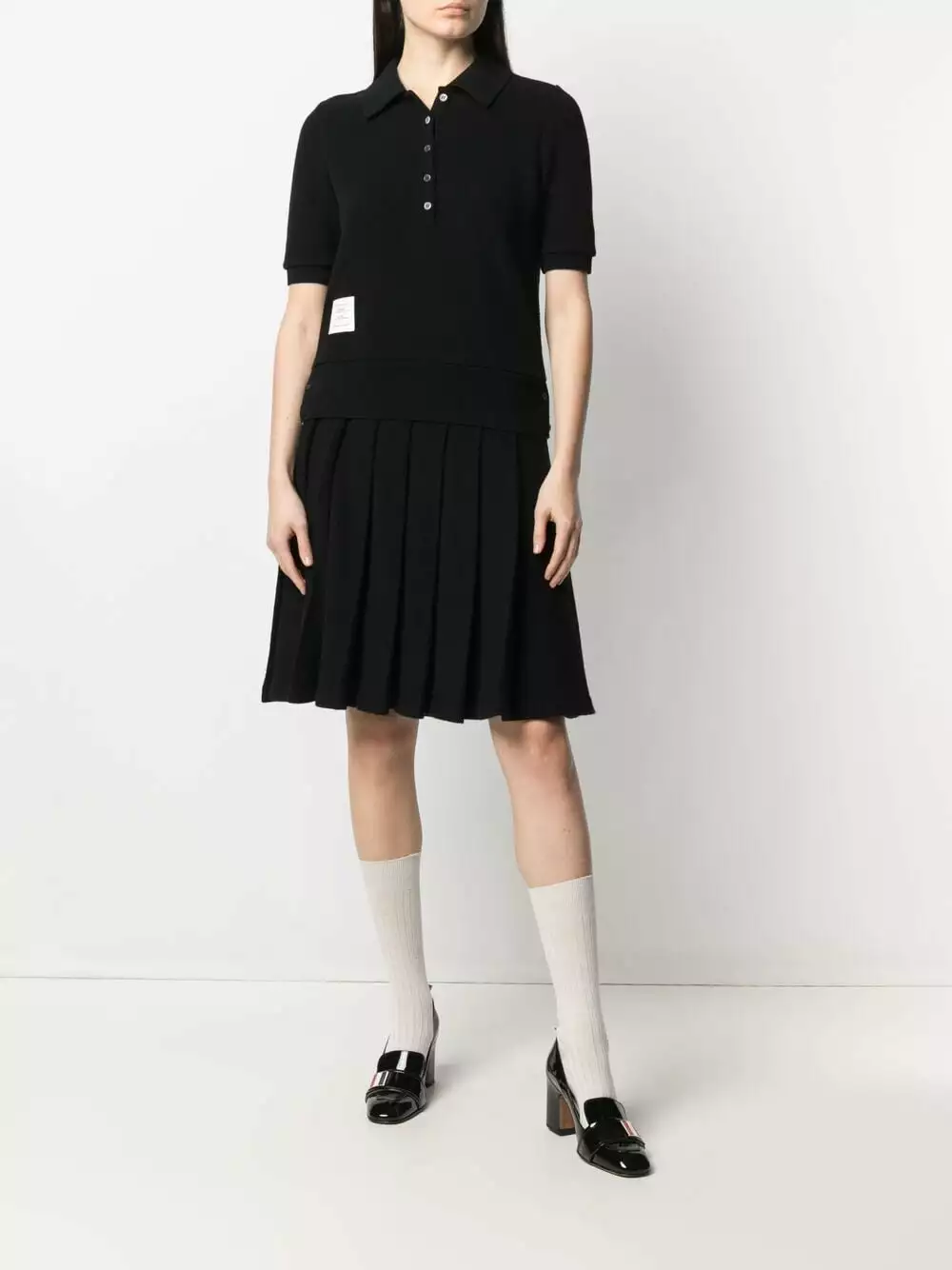 Thom Browne Pleated knee length skirt pleated skirts of women 2 Thom Browne pleated knee-length skirt