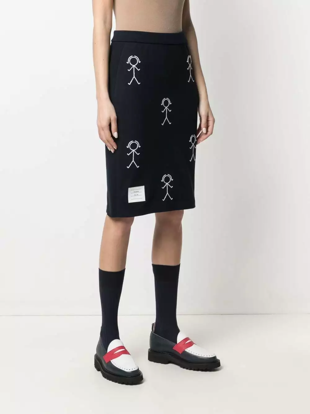 Thom Browne Mrs. Thom icon skirt pencil skirts of women 3 Thom Browne Mrs. Thom icon skirt