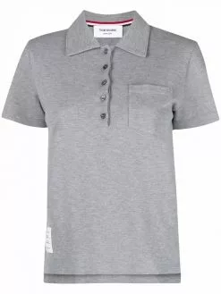 Thom Browne chest patch pocket polo shirt