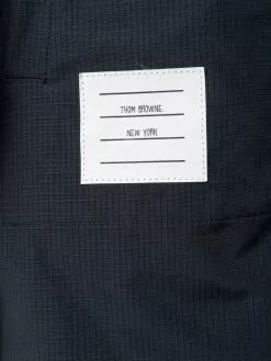 Thom Browne 4-Bar Stripe hooded raincoat