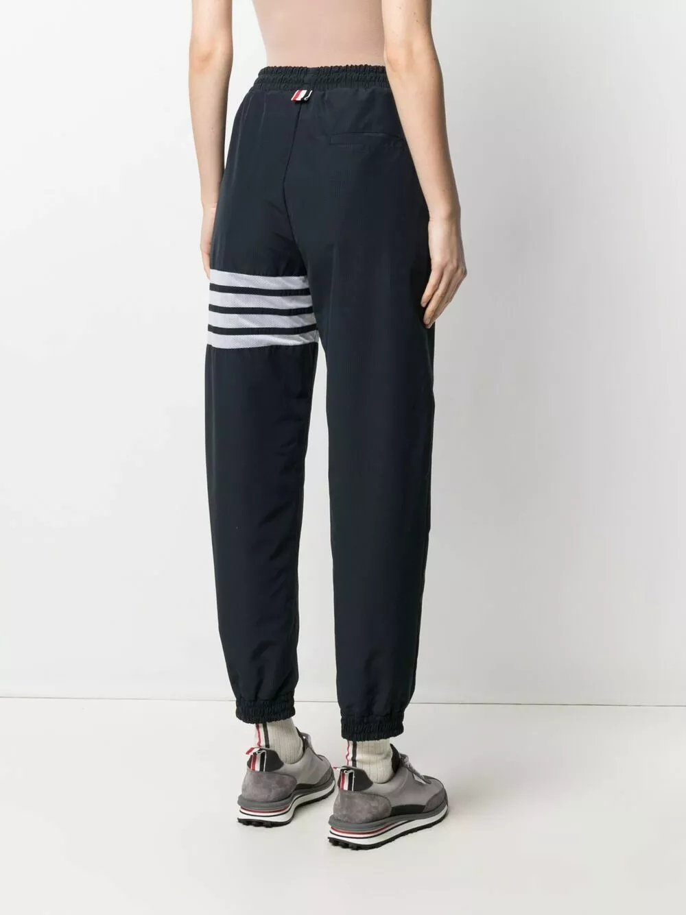 Thom Browne 4 Bar Stripe shell track pants performance track pants of women 3 Thom Browne 4-Bar Stripe shell track pants