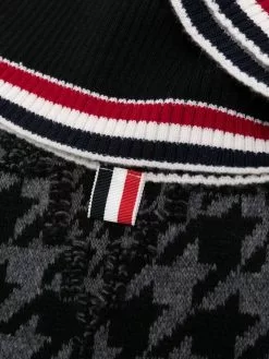 Thom Browne houndstooth-pattern scarf