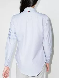Thom Browne logo patch buttoned shirt