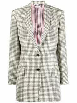 Thom Browne Gunclub check tweed blazer