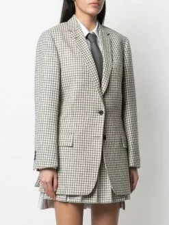 Thom Browne Gunclub check tweed blazer