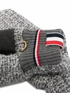 Thom Browne chunky-knit mittens