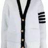 Thom Browne 4-Bar stripe shearling cardigan