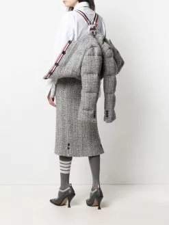 Thom Browne down-feather tweed sports jacket