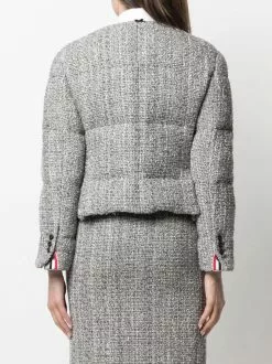 Thom Browne down-feather tweed sports jacket