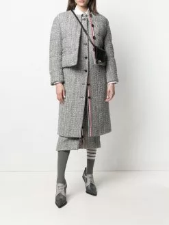 Thom Browne tweed cardigan overcoat
