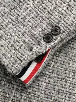 Thom Browne tweed cardigan overcoat