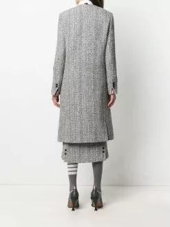 Thom Browne tweed cardigan overcoat