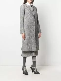 Thom Browne tweed cardigan overcoat