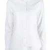 Thom Browne logo-patch shirt