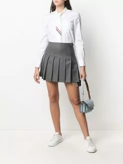 Thom Browne tie-detail cotton shirt