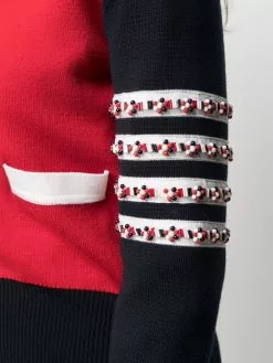 Thom Browne colour-block 4-Bar cardigan