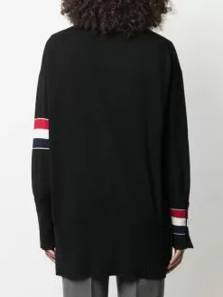 Thom Browne RWB stripe cashmere cardigan