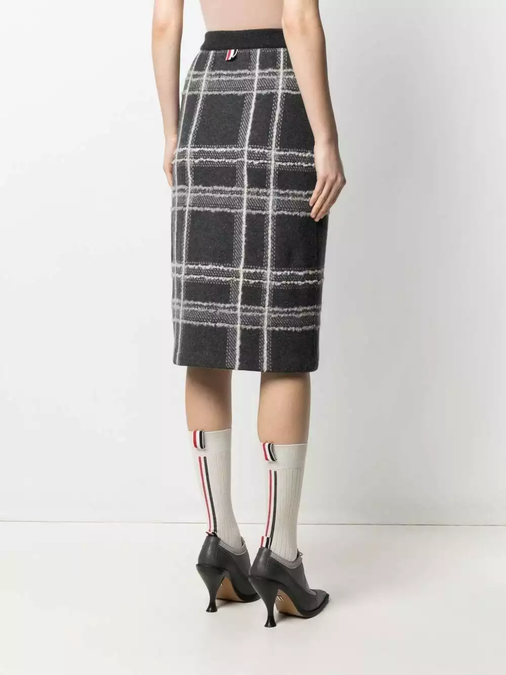 Thom Browne Check pattern pencil skirt pencil skirts of women 4 Thom Browne check pattern pencil skirt