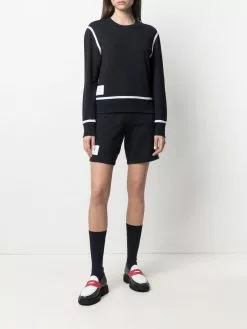 Thom Browne RWB-stripe performance sweatshirt