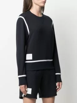 Thom Browne RWB-stripe performance sweatshirt
