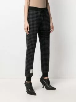 Thom Browne check-jacquard track pants