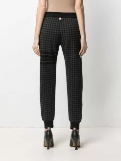 Thom Browne check-jacquard track pants
