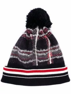 Thom Browne check-pattern beanie