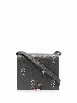Thom Browne shoulder strap bi-fold wallet
